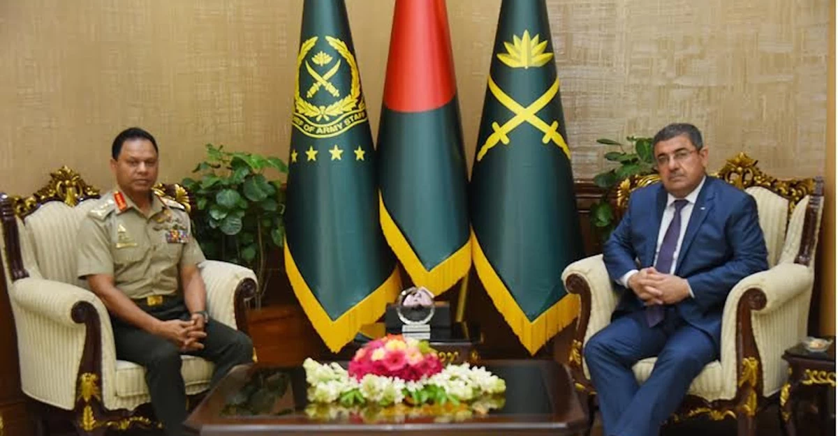 সেনাপ্রধানের সঙ্গে বাংলাদেশ সফররত ফিলিস্তিন প্রতিনিধিদলের সাক্ষাৎ